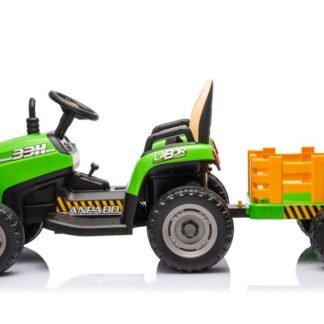 VENTA TRACTOR CON REMOLQUE 12V, RC PARENTAL, VERDE INDA614-LE-BBH-030